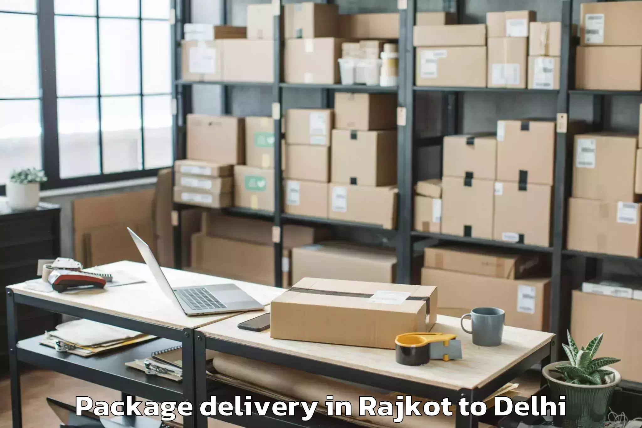 Rajkot to Delhi Airport Del Package Delivery Booking